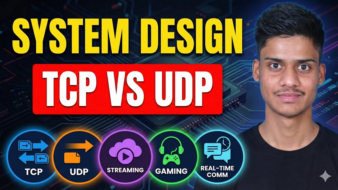 12. TCP vs UDP in System Design | Real-World Use Cases & Interview Guide
