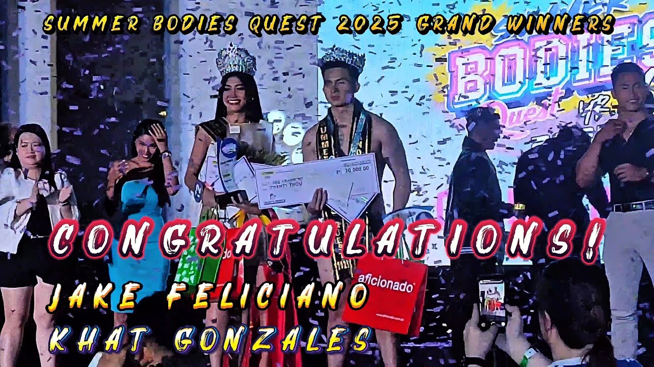 Awarding of Winners Summer Bodies Quest 2025 Grand Finals - YouTube
