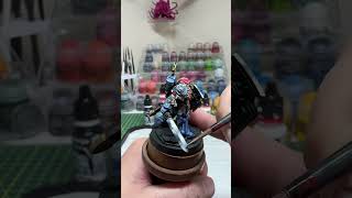 PowerSword glazing process tutorial.#warhammer #gamesworkshop #miniaturepainting #warhammercommunity