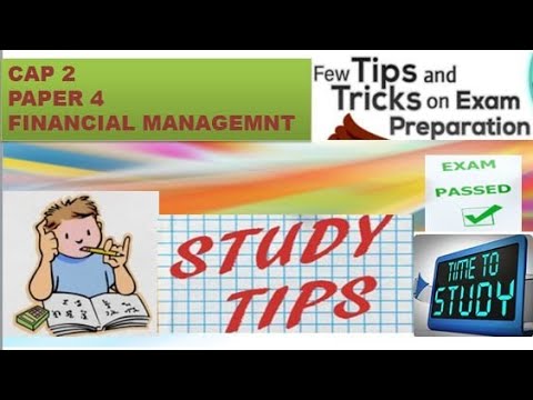 How I Prepare For Cap 2 Paper 4 Financial Managemet .|My Technique To Attend Question In Exam hall |