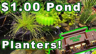 $1 **DOLLAR TREE** DIY Floating Pond Planter!!