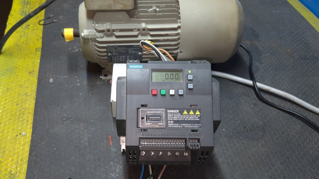 Siemens V20 Sürücü (İnverter) Hızlı Devreye Alma / Kalkış Duruş Rampa Süresi / Düşük Yüksek Frekans