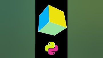 This Python Tkinter Cube Changes Color Every Second! #python #pythongui #tkinter #coding