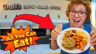 Eating ALL-YOU-CAN-EAT BUFFET in Clearwater Duff s Buffet Salad Soups Has SO MUCH FOOD