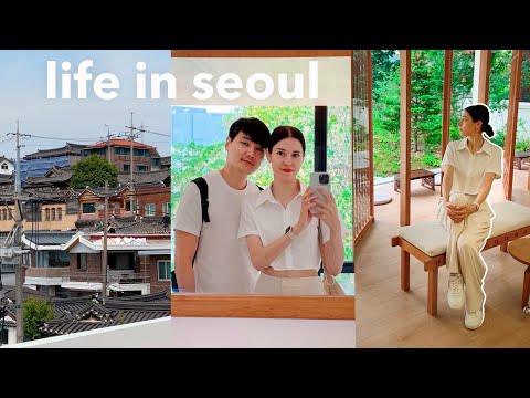 seoul vlog 🌿 we’d love to live here...traditional bukchon hanok village, summer skincare, travel ✈️