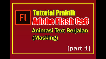 Cara membuat animasi text berjalan dengan adobe flash