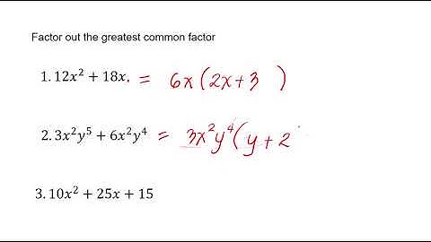 Factoring Polynomials with Common Monomial Factor