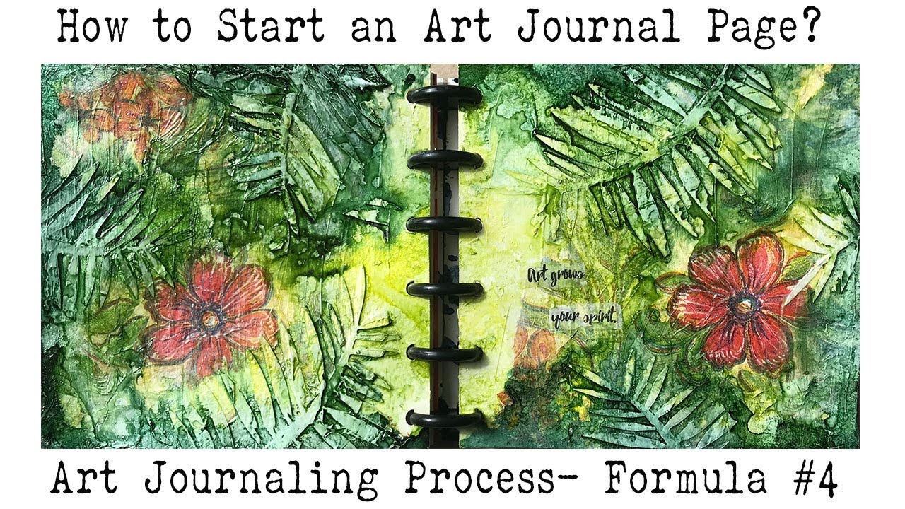 Art Journal for Beginners | How to Art Journal? | Starting a Blank Page ...