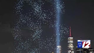 Details 9/11 drone show lights up sky where Twin Towers once stood News