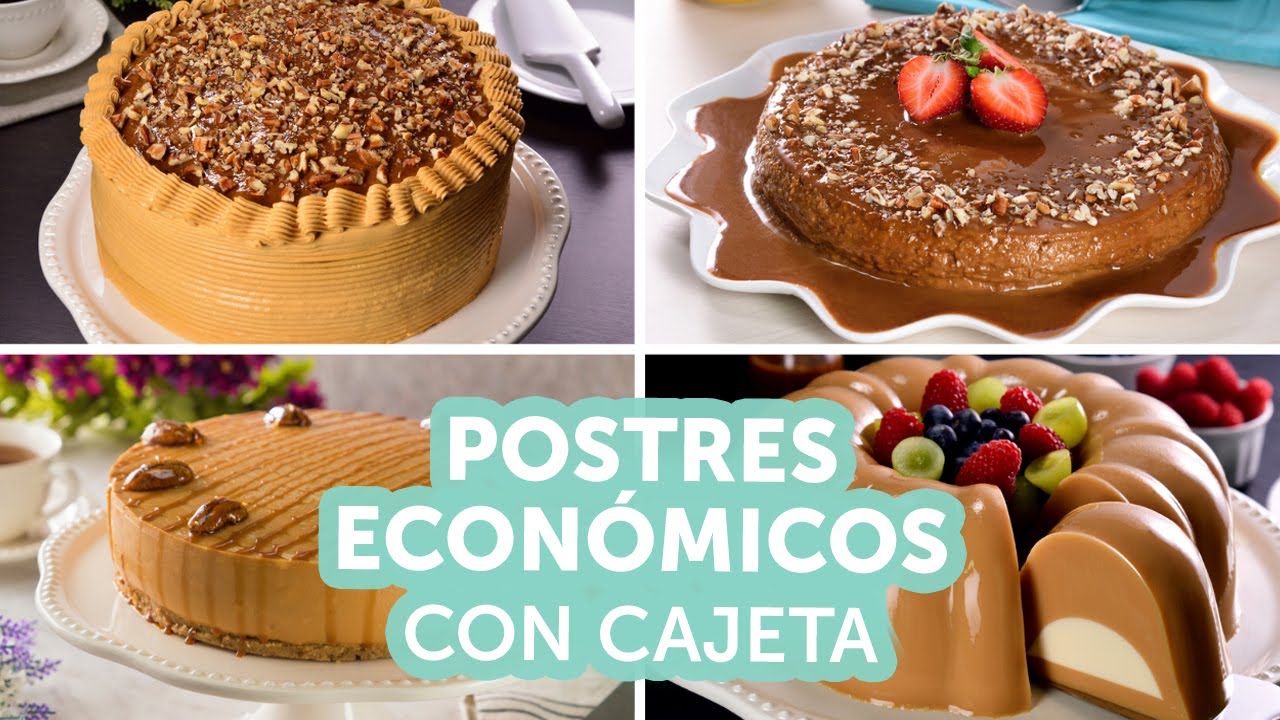 Postres económicos con cajeta | Kiwilimón