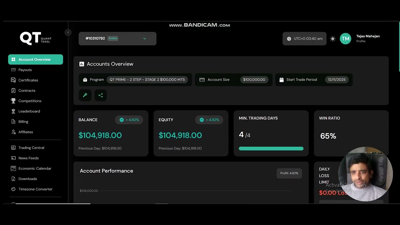 QT Funded Firm step 2 clearing of prime account | Best Prop firm right now? 