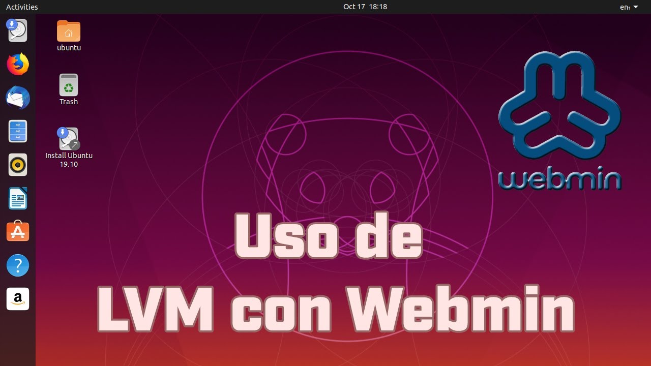 Uso de LVM desde Webmin en Ubuntu - YouTube