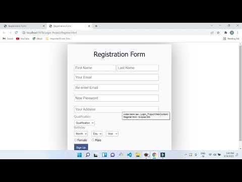 How to Make Login & Registration  Form in Servlet and MYSQL Database |  Login and Registration Form