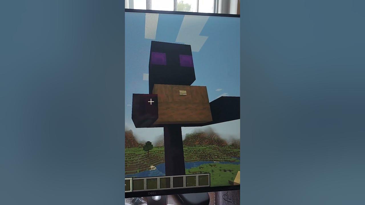 I made a giant enderman holding a chest in minecraft not copyrighted