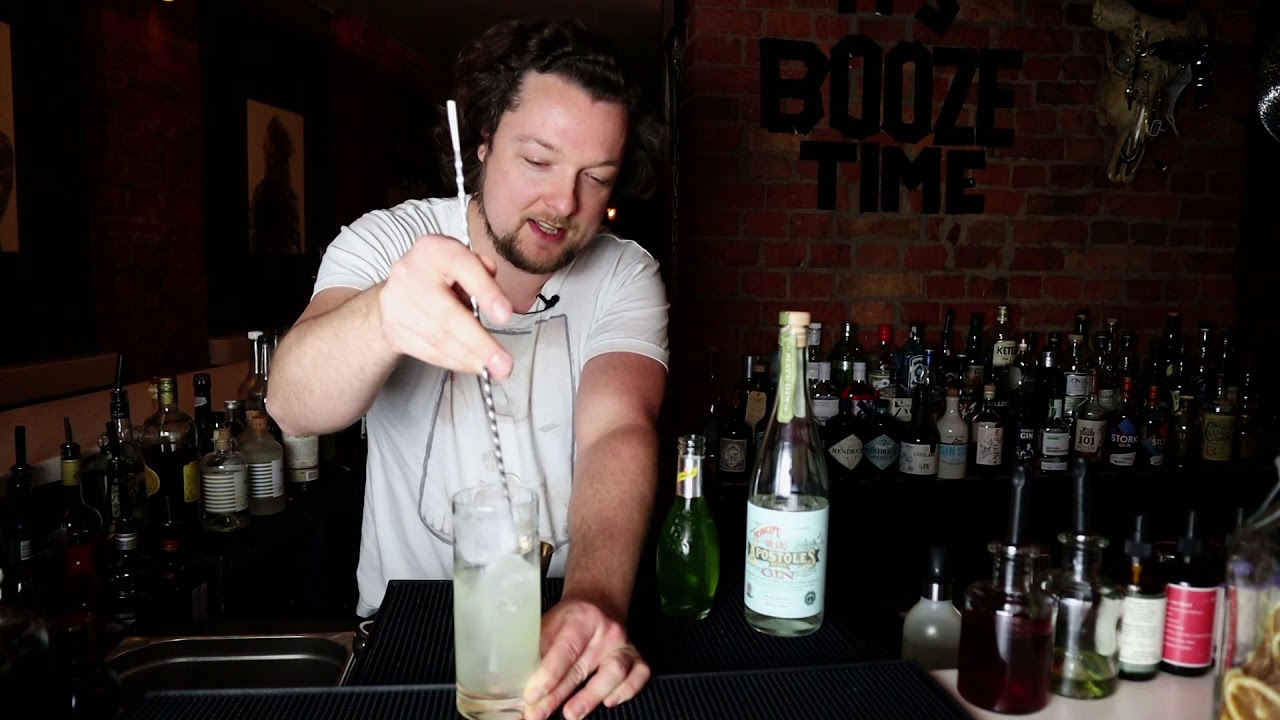 Cocktail Quickie - Matcha Collins - YouTube