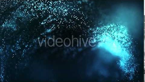 Deep Blue Abstract Particles, Defocused Bokeh Seamless Loop