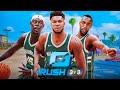 GIANNIS ANTETOKOUNMPO, KHRIS MIDDLETON and JRUE HOLIDAY TAKEOVER RUSH 3v3 EVENT in NBA 2K21