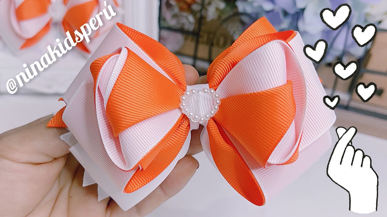 Lazo relicario (2) hazlo en pares o media cola para el colegio o casual 🎀🤩