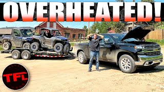 This new Chevy Silverado 1500 Overheated Towing Uphill  Here's What Happened!