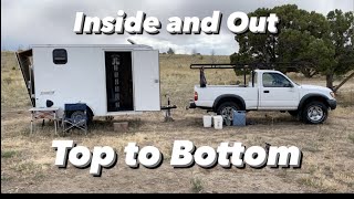 6x10 Cargo Trailer Camper Walkthrough  Simple and Light!