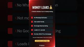 5 Website Mistakes Costing You Money Right Now