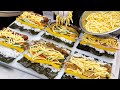 정수물만 사용하는 김밥집? 위생은 기본! 터질 것 같은 초대형 참치, 소시지, 계란 김밥 / amazing giant egg gimbap / korean street food