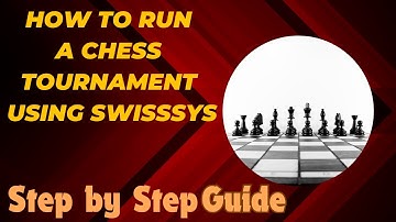 How to Use SwissSys 11 Chess Pairing Software: A Beginner