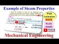Example of steam |2| Properties of steam | Dryness fraction of steam #steam #thermodynamics #bme