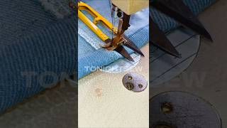 Genius Sewing Hack for Perfect Jeans! 🧵✨ #shorts #sewing #sewinghack