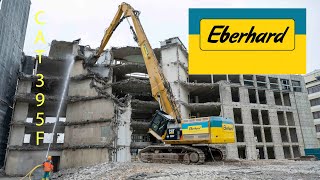 Huge Eberhard CAT 395F demolition machine.