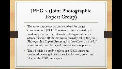 Image File Formats in Multimedia & Technology