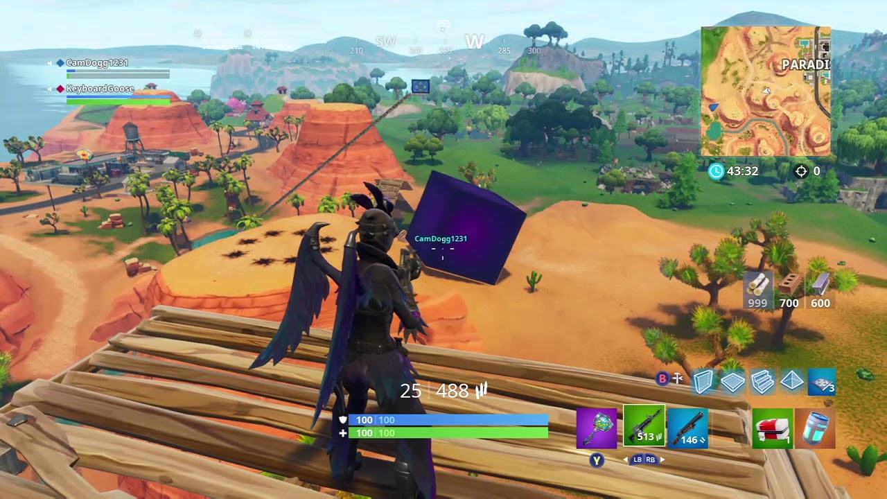 Fortnite Lightning Cube Moving