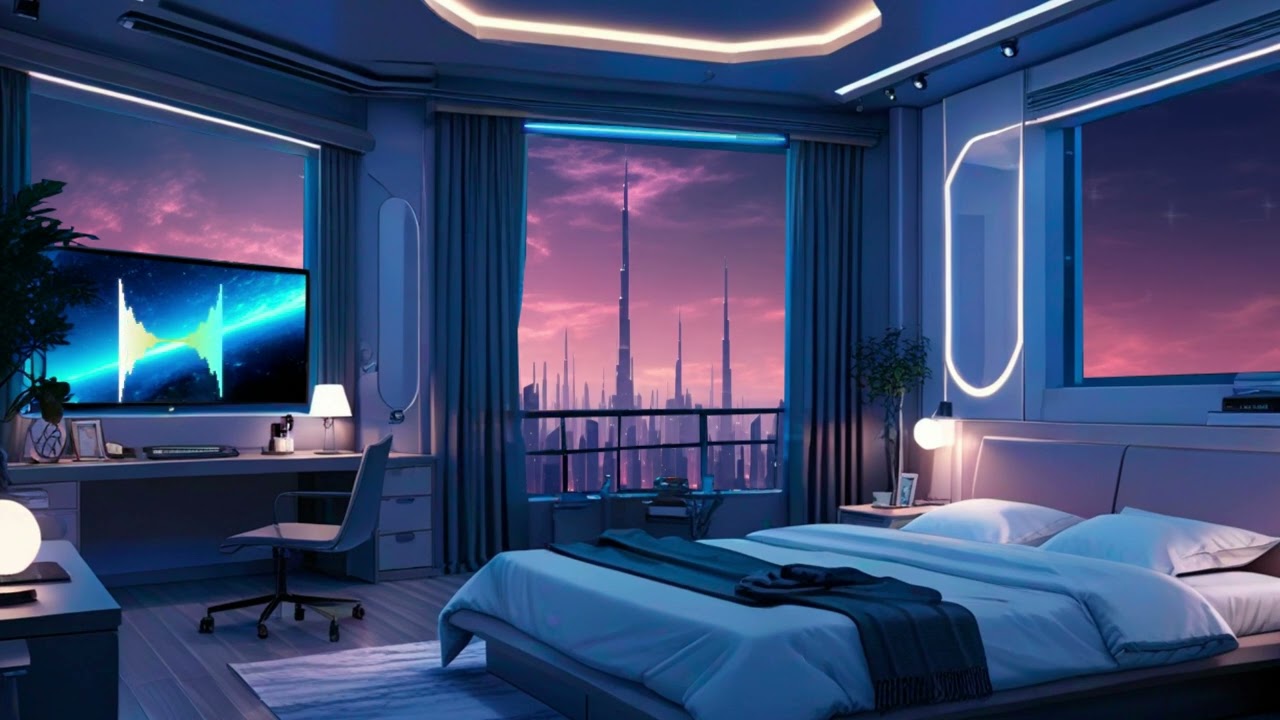 Futuristic Low-Fi Vibes: Urban Anime Ambience