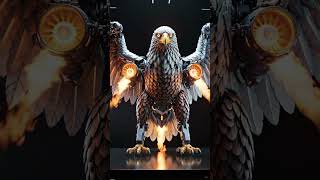 Engage the mechanical eagle mode. 🤖🔥 #TechArt #MechanicalDesign #Transformation"