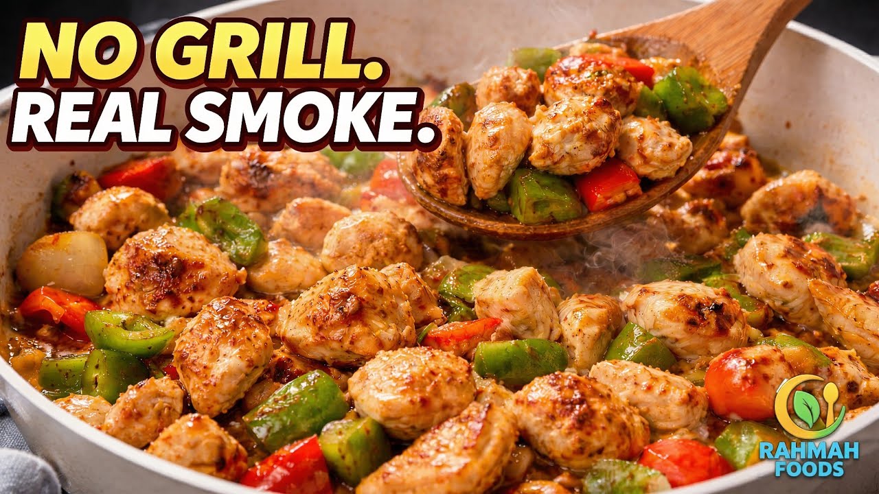 Chicken Shish in a Pan 🔥 JUICY & Smoky (No Grill, 15 Minutes!) | Rahmah Foods