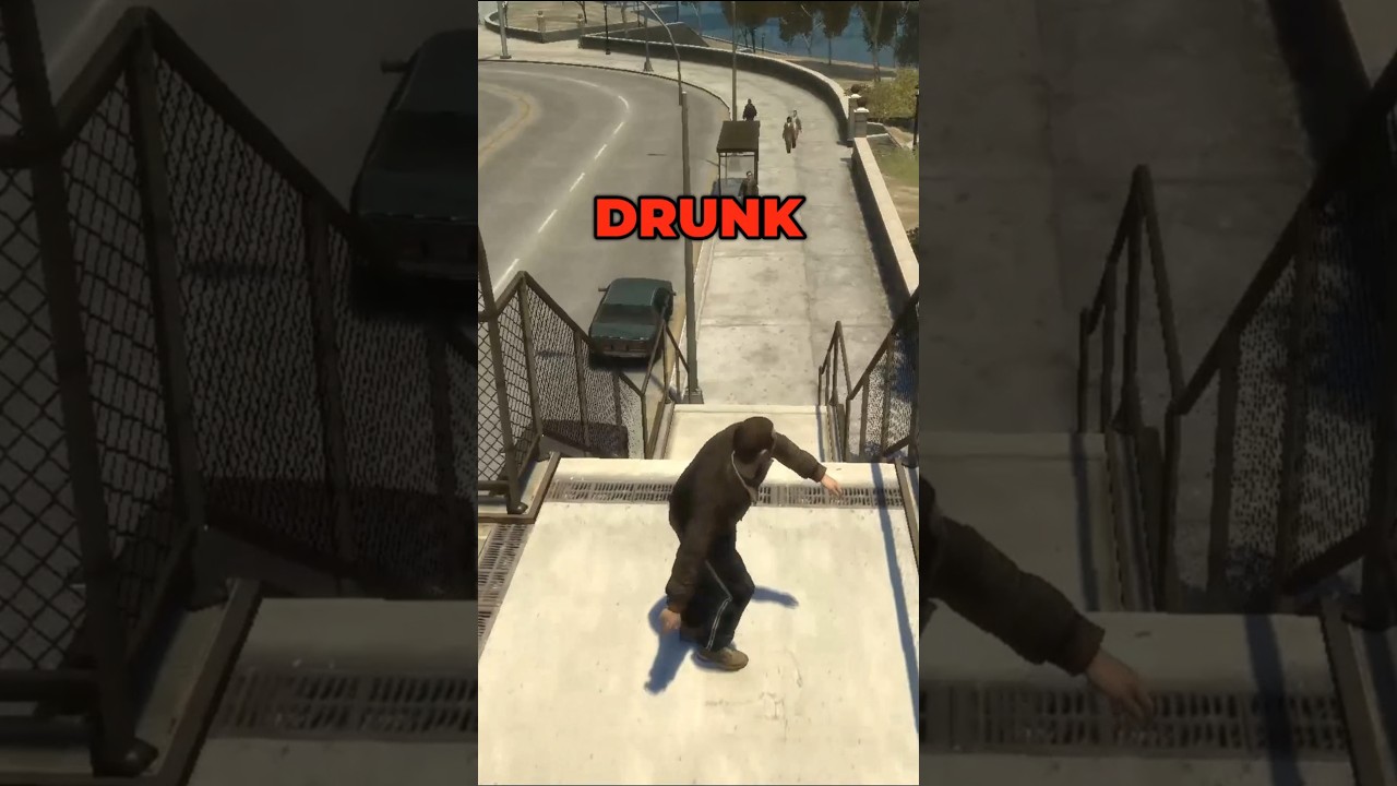How Do DRUNK GTA CHARACTERS Handle STAIRS😵