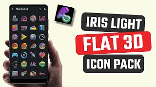 Best Iris Light Flat 3D Icon Pack App for Android screenshot 5