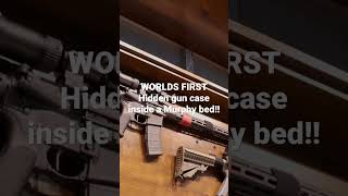 #hidden gun case #murphybedgun #custommurphybed #worldsfirstgunbed #concealedgunbed