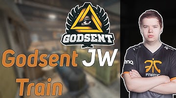GODSENT JW playing CS:GO MM on train (twitch stream)