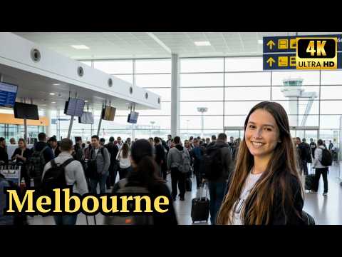 Melbourne, 오스트레일리아 | My Melbourne 공항 | 공항 산책 4K
