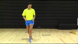 Plyometrics (Phase 2) ACL Exercise: Single Leg Zig-Zag Hops