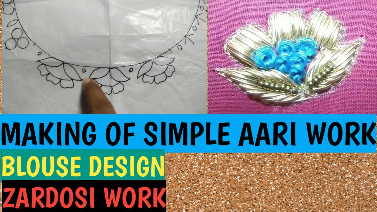 Zardosi Work Blouse | Zardosi Work Tutorial