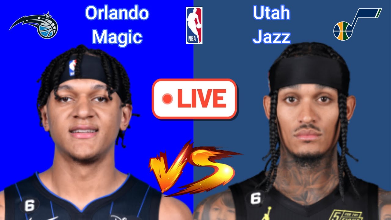 Utah Jazz at Orlando Magic NBA Live Play by Play Scoreboard/ Interga