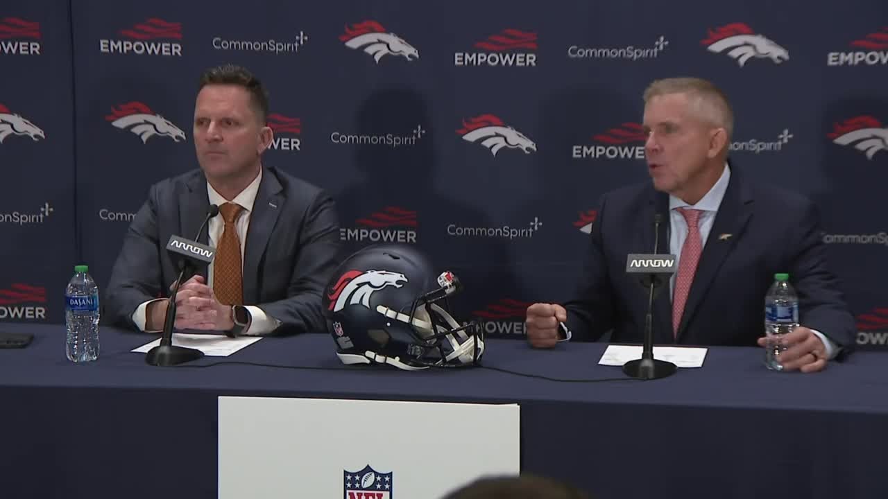 Broncos GM George Paton, head coach Sean Payton answer questions after first round of 2025 NFL Draft