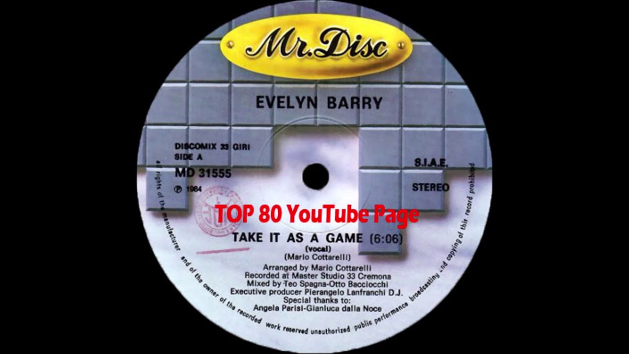 Watch Evelyn Barry - Take It As A Game (Vocal Extended version) on YouTube