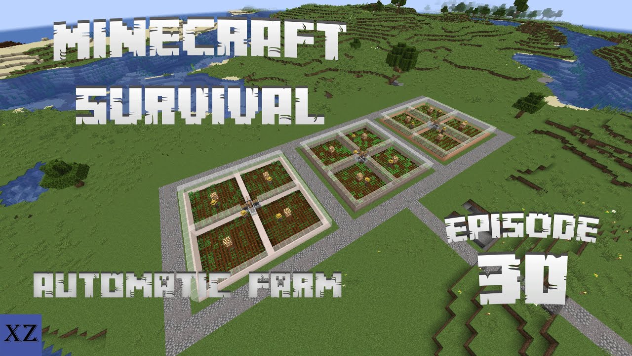 Minecraft Survival #30 – Automatic Farm (Carrot, Beetroot, Potato) [No Commentary]