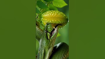 Python’s Perfect Bite on Fresh Star Fruit | Ultra-Realistic Cinematic Nature