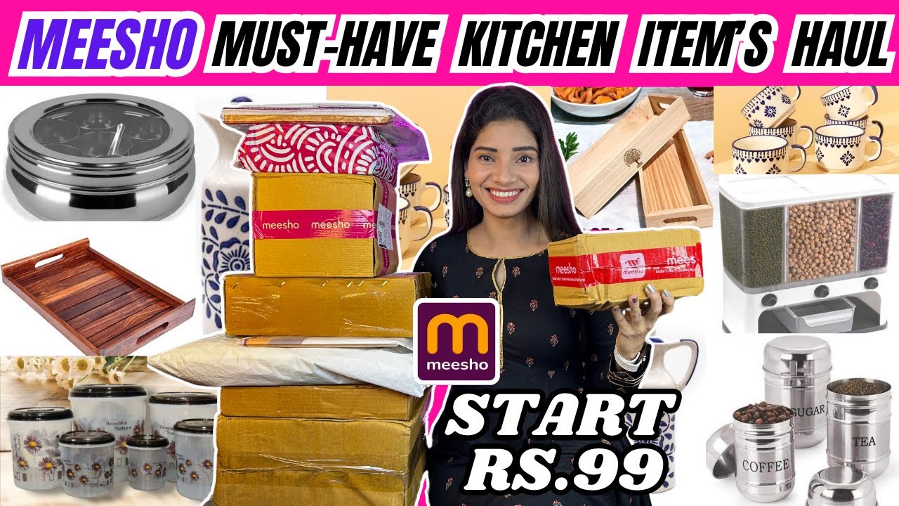 Meesho se kitchen ka saman ll meesho affordable kitchen finds ll ...