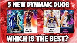 5 NEW DYNAMIC DUOS IN NBA 2K22 MYTEAM! WHICH DUOS ARE WORTH PICKING UP?