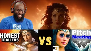 Wonder Woman - Pitch Meeting Vs. Honest Trailers Reaction